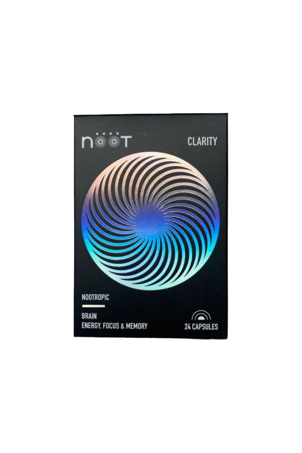 NOOT Clarity Microdose Mushroom Capsules Box Front