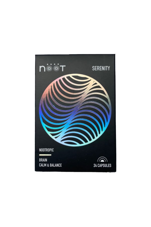 NOOT Serenity Microdose Mushroom Capsules Box Front