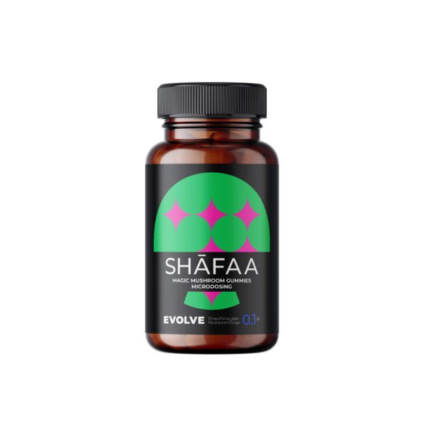 Shafaa Evolve Magic Mushroom Microdosing Gummy Bears Front