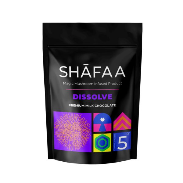 Shafaa Macrodosing Magic Mushroom Milk Chocolate Edibles Dissolve 5g