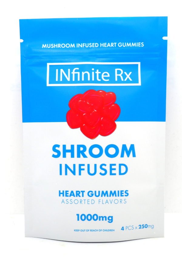 INfinite Rx Shroom Infused Heart Gummies Edibles 1000mg