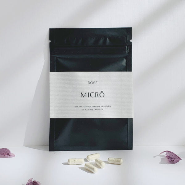 Dose MICRO Microdose Psilocybin Capsules Front