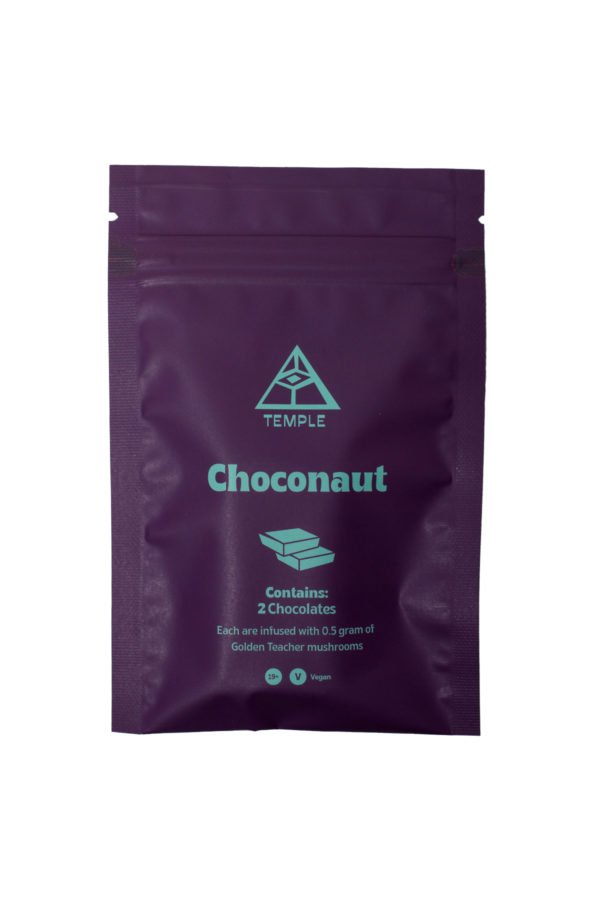 Temple Magic Mushroom Chocolate Choconaut Edibles Bag