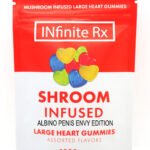 INfinite Rx Shroom Infused Albino Penis Envy Edition Large Heart Gummies Edibles
