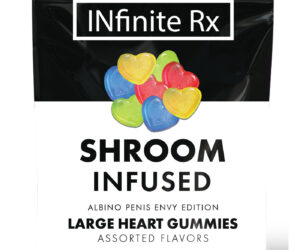 INfinite Rx Shroom Infused Albino Penis Envy Edition Large Heart Gummies Edibles (4000mg)