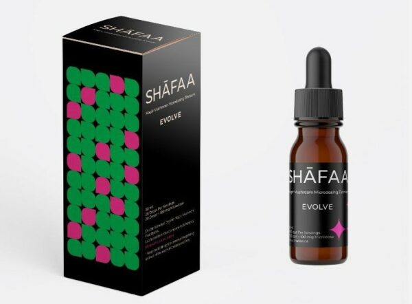 Shafaa Evolve Magic Mushroom Microdosing Tincture Box