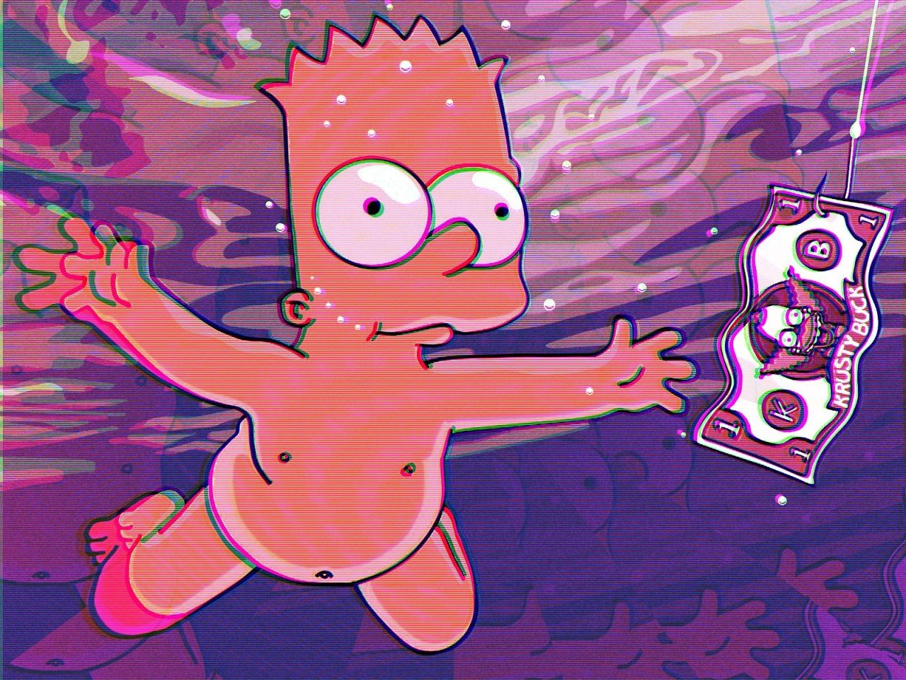 bart simpson tripping