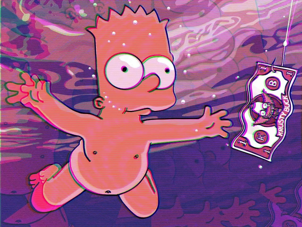 bart simpson tripping