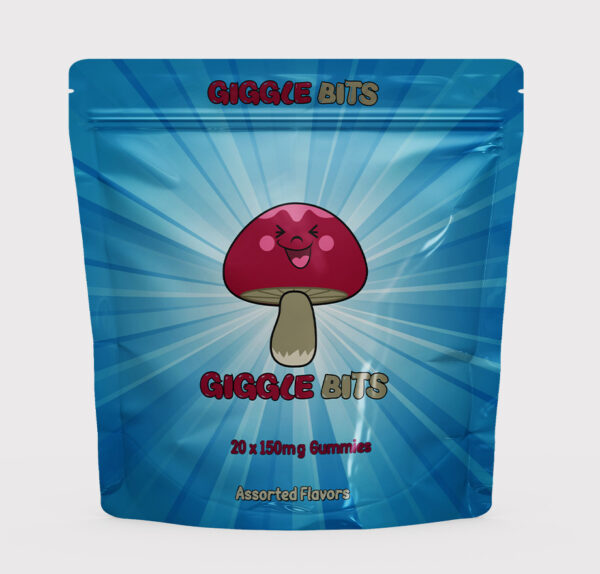 GIGGLE BITS Magic Mushroom Infused Gummies Edibles