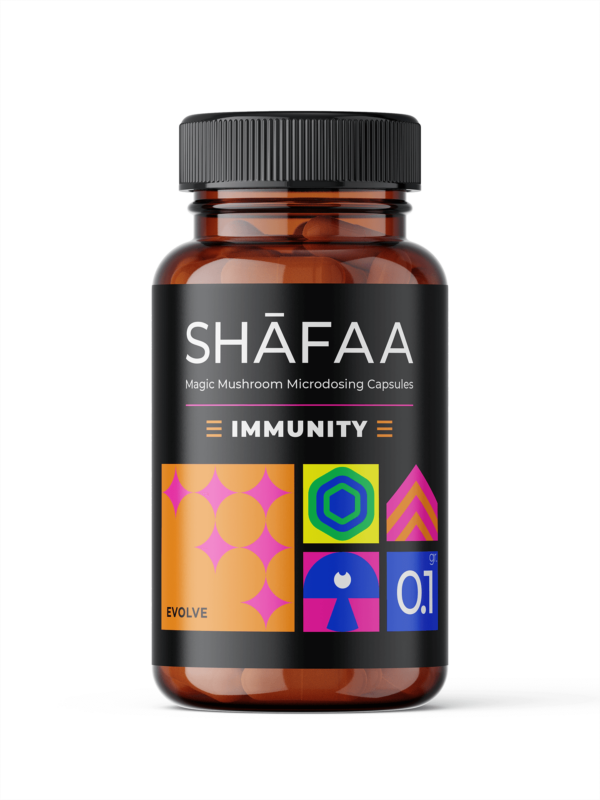 Shafaa Evolve Magic Mushroom Microdosing Immunity Blend Capsules
