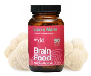 Stay Wyld Organics – Lion’s Mane Mushroom Capsules (Bottle of 90)