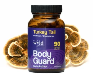 Stay Wyld Organics – Turkey Tail Mushroom Capsules (Bottle of 90)